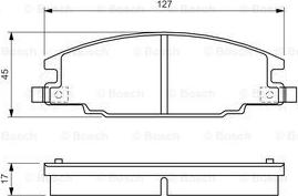 BOSCH 0 986 460 960 - Тормозные колодки, дисковые, комплект autospares.lv