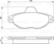 BOSCH 0 986 460 968 - Тормозные колодки, дисковые, комплект autospares.lv