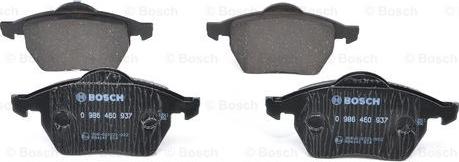 BOSCH 0 986 460 937 - Тормозные колодки, дисковые, комплект autospares.lv