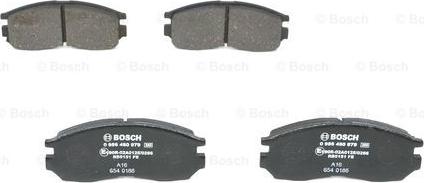 BOSCH 0 986 460 979 - Тормозные колодки, дисковые, комплект autospares.lv