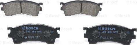 BOSCH 0 986 460 975 - Тормозные колодки, дисковые, комплект autospares.lv