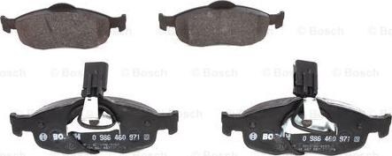 BOSCH 0 986 460 971 - Тормозные колодки, дисковые, комплект autospares.lv