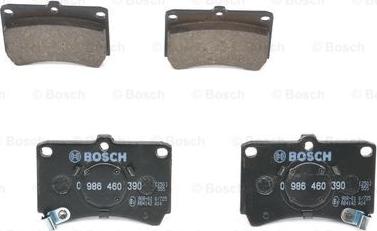 BOSCH 0 986 460 390 - Тормозные колодки, дисковые, комплект autospares.lv