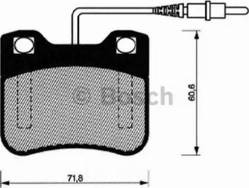 BOSCH 0 986 461 109 - Тормозные колодки, дисковые, комплект autospares.lv