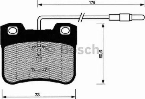 BOSCH 0 986 461 108 - Тормозные колодки, дисковые, комплект autospares.lv