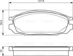 BOSCH 0 986 461 133 - Тормозные колодки, дисковые, комплект autospares.lv