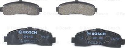 BOSCH 0 986 461 122 - Тормозные колодки, дисковые, комплект autospares.lv