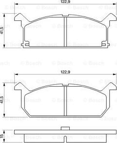 BOSCH 0 986 461 751 - Тормозные колодки, дисковые, комплект autospares.lv