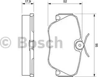 BOSCH 0 986 468 902 - Тормозные колодки, дисковые, комплект autospares.lv