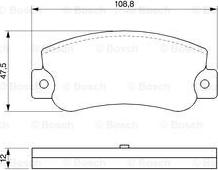 BOSCH 0 986 468 411 - Тормозные колодки, дисковые, комплект autospares.lv