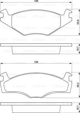 BOSCH 0 986 468 870 - Тормозные колодки, дисковые, комплект autospares.lv