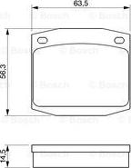 BOSCH 0 986 463 911 - Тормозные колодки, дисковые, комплект autospares.lv