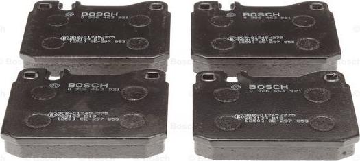 BOSCH 0 986 463 921 - Тормозные колодки, дисковые, комплект autospares.lv