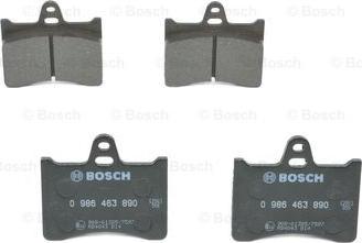 BOSCH 0 986 463 890 - Тормозные колодки, дисковые, комплект autospares.lv