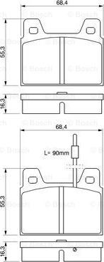 BOSCH 0 986 462 532 - Тормозные колодки, дисковые, комплект autospares.lv