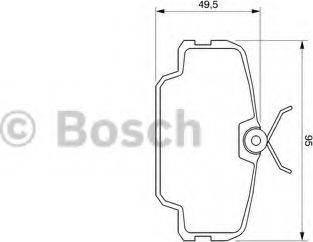 BOSCH 0 986 467 491 - Тормозные колодки, дисковые, комплект autospares.lv