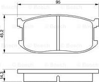 BOSCH 0 986 467 602 - Тормозные колодки, дисковые, комплект autospares.lv