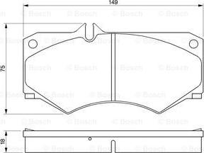 BOSCH 0 986 467 841 - Тормозные колодки, дисковые, комплект autospares.lv