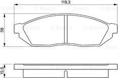 BOSCH 0 986 467 311 - Тормозные колодки, дисковые, комплект autospares.lv