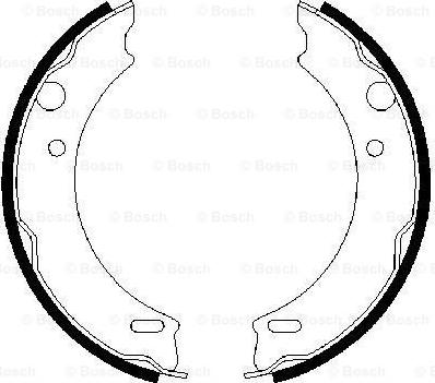 BOSCH 0 986 487 412 - Комплект тормозов, ручник, парковка autospares.lv