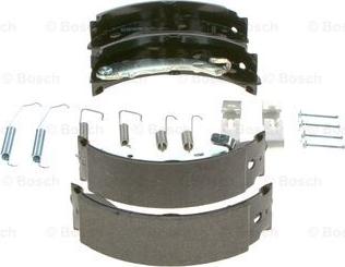 BOSCH 0 986 487 565 - Комплект тормозных колодок, барабанные autospares.lv