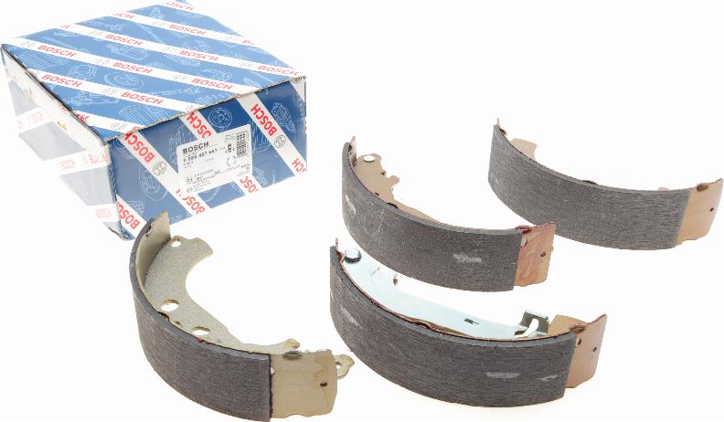 BOSCH 0 986 487 667 - Комплект тормозных колодок, барабанные autospares.lv