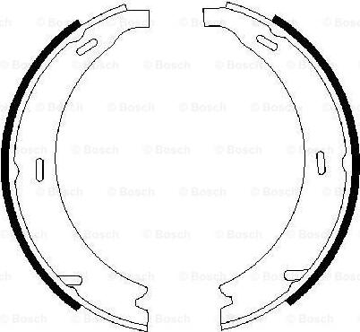 BOSCH 0 986 487 190 - Комплект тормозов, ручник, парковка autospares.lv