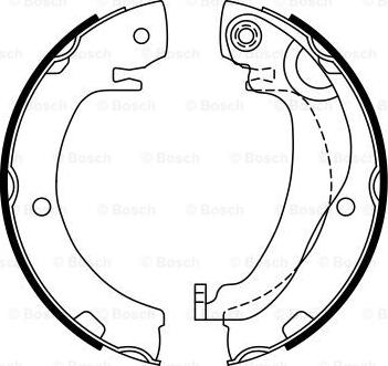 BOSCH 0 986 487 763 - Комплект тормозов, ручник, парковка autospares.lv