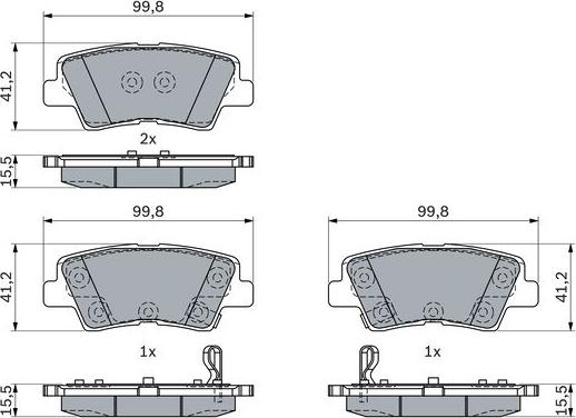 BOSCH 0 986 424 959 - Тормозные колодки, дисковые, комплект autospares.lv