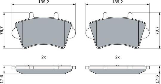 BOSCH 0 986 424 938 - Тормозные колодки, дисковые, комплект autospares.lv