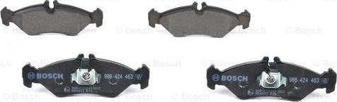 BOSCH 0 986 424 463 - Тормозные колодки, дисковые, комплект autospares.lv