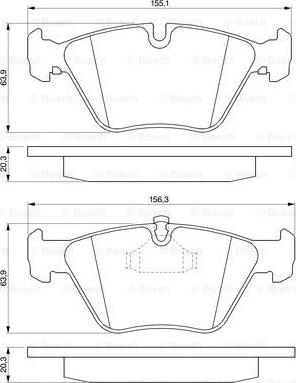 BOSCH 0 986 424 400 - Тормозные колодки, дисковые, комплект autospares.lv