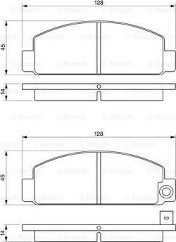 BOSCH 0 986 424 426 - Тормозные колодки, дисковые, комплект autospares.lv