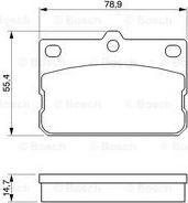 BOSCH 0 986 424 422 - Тормозные колодки, дисковые, комплект autospares.lv