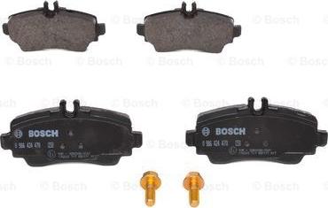 BOSCH 0 986 424 470 - Тормозные колодки, дисковые, комплект autospares.lv