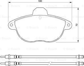 BOSCH 0 986 424 473 - Тормозные колодки, дисковые, комплект autospares.lv