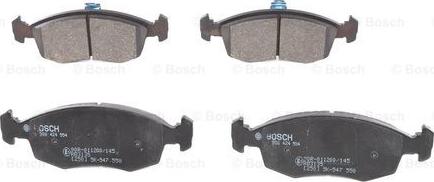 BOSCH 0 986 424 554 - Тормозные колодки, дисковые, комплект autospares.lv