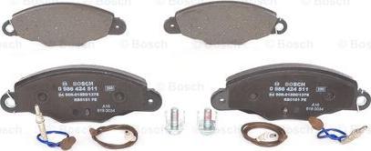 BOSCH 0 986 424 511 - Тормозные колодки, дисковые, комплект autospares.lv