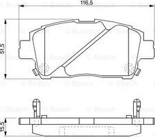 BOSCH 0 986 424 534 - Тормозные колодки, дисковые, комплект autospares.lv