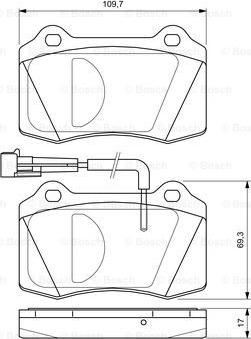 BOSCH 0 986 424 579 - Тормозные колодки, дисковые, комплект autospares.lv