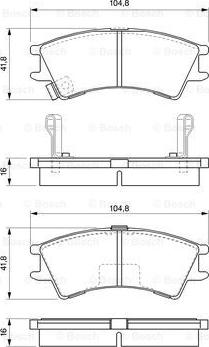 BOSCH 0 986 424 575 - Тормозные колодки, дисковые, комплект autospares.lv