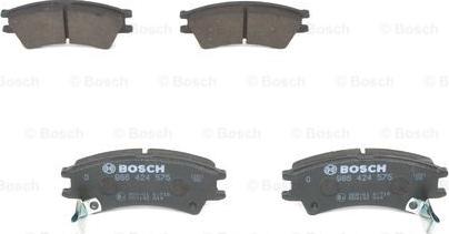 BOSCH 0 986 424 575 - Тормозные колодки, дисковые, комплект autospares.lv