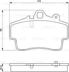 BOSCH 0 986 424 570 - Тормозные колодки, дисковые, комплект autospares.lv