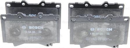 BOSCH 0 986 424 640 - Тормозные колодки, дисковые, комплект autospares.lv