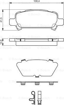 BOSCH 0 986 424 650 - Тормозные колодки, дисковые, комплект autospares.lv