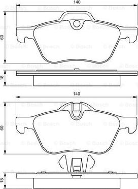 BOSCH 0 986 424 652 - Тормозные колодки, дисковые, комплект autospares.lv