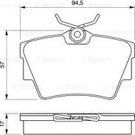 BOSCH 0 986 424 662 - Тормозные колодки, дисковые, комплект autospares.lv