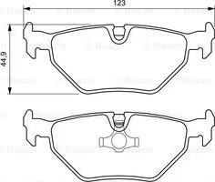 BOSCH 0 986 424 667 - Тормозные колодки, дисковые, комплект autospares.lv