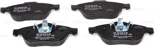 BOSCH 0 986 424 616 - Тормозные колодки, дисковые, комплект autospares.lv