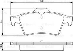 BOSCH 0 986 424 617 - Тормозные колодки, дисковые, комплект autospares.lv